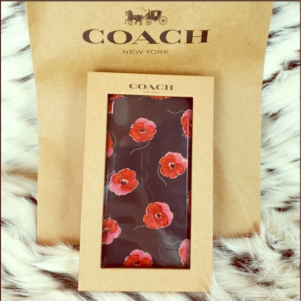 Coach case iPhone X max flowers